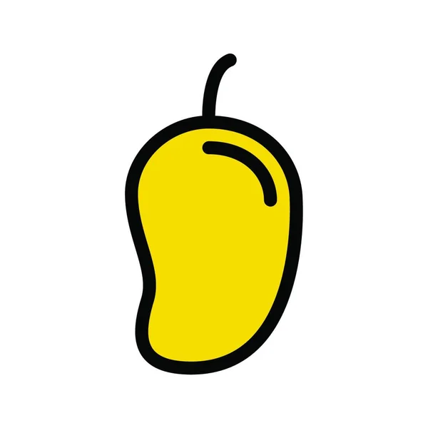 Fruta Mango Ilustración Vectorial Simple — Archivo Imágenes Vectoriales
