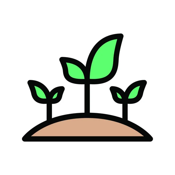 Plant Icoon Vector Illustratie — Stockvector