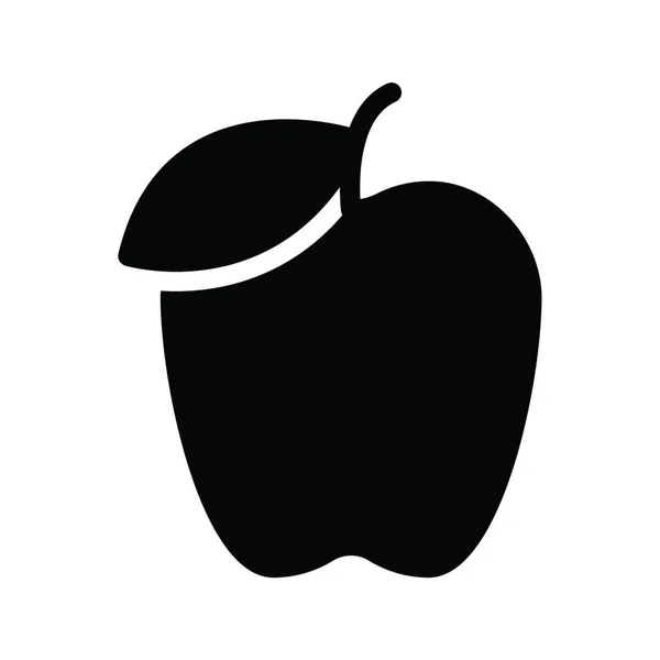 Apfelfrucht Einfache Vektorillustration — Stockvektor