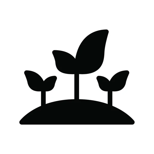 Pflanzliches Symbol Vektorillustration — Stockvektor