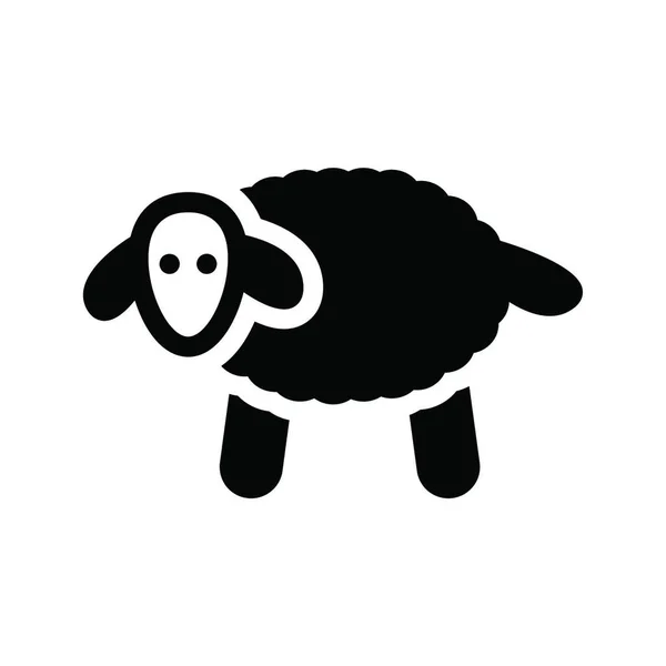 羊の動物や単純なベクトル図 — ストックベクタ