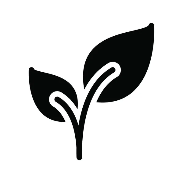 緑の植物のアイコンベクトル図 — ストックベクタ