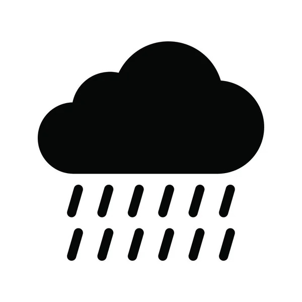 Regenwolke Einfache Vektorillustration — Stockvektor