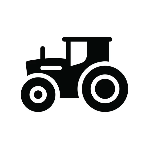 Farming Tractor Simple Vector Illustration — Stock Vector