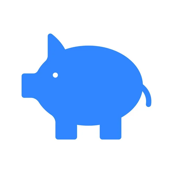 Schwein Tier Einfache Vektorillustration — Stockvektor
