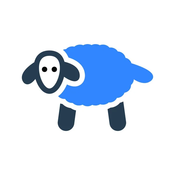 Schafe Nutztiere Vektorillustration — Stockvektor