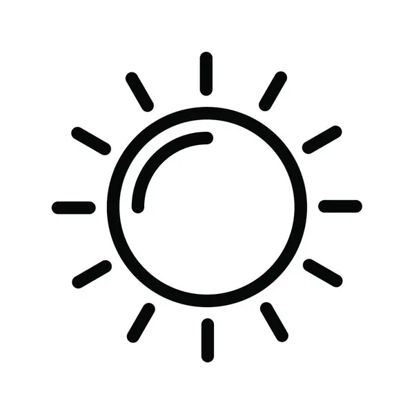 Sonnensymbol Vektor Illustration — Stockvektor