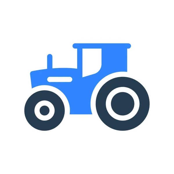 Tractor Web Icon Vector Illustration — Image vectorielle