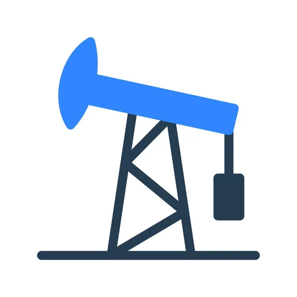Иконка Нефтеперерабатывающего Завода Векторная Иллюстрация — стоковый вектор