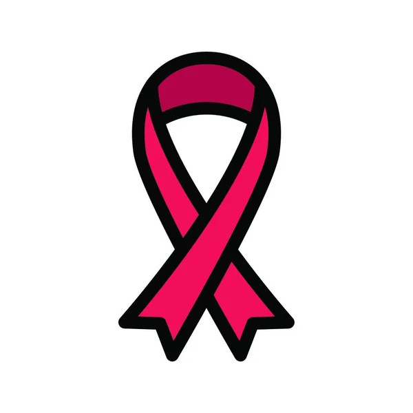 Aids Ribbon Icon Web Page — Stock Vector