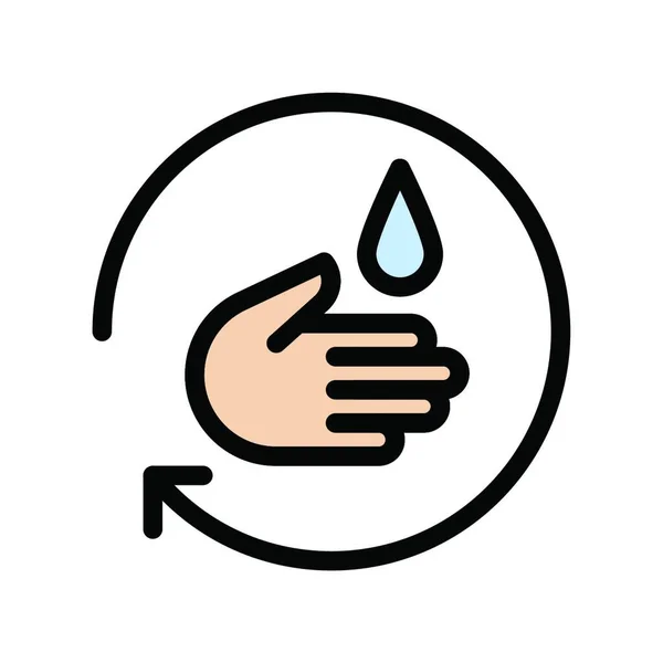 洗手图标矢量插图 — 图库矢量图片
