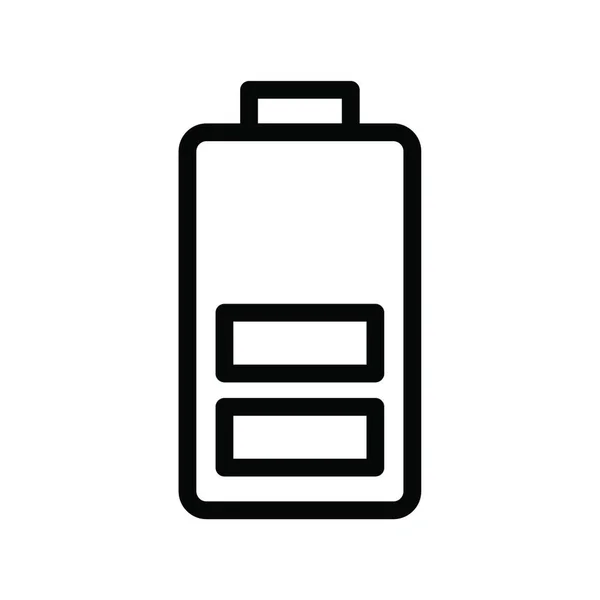 Illustration Vectorielle Icône Web Batterie — Image vectorielle