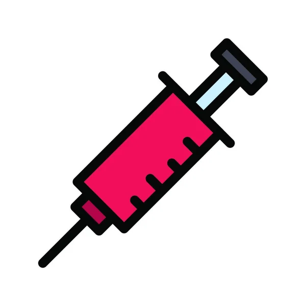 Aşı Simgesi Vektör Illüstrasyonu — Stok Vektör