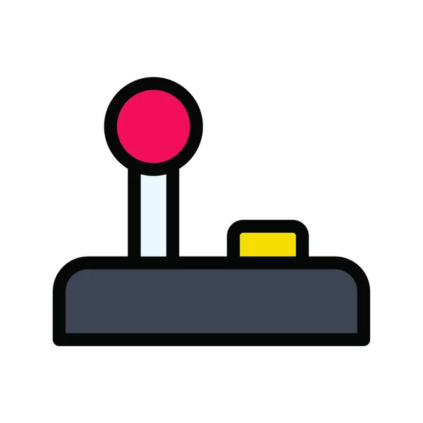 Gamepad Web Icon Vector Illustration — Stok Vektör