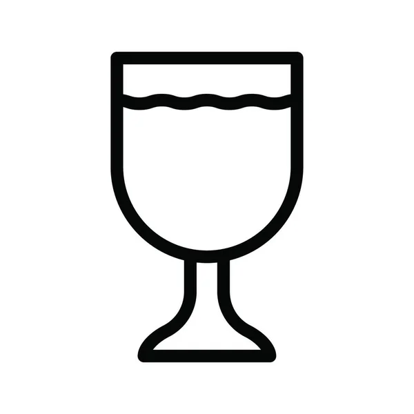 Bebida Ícone Web Vetor Ilustração —  Vetores de Stock