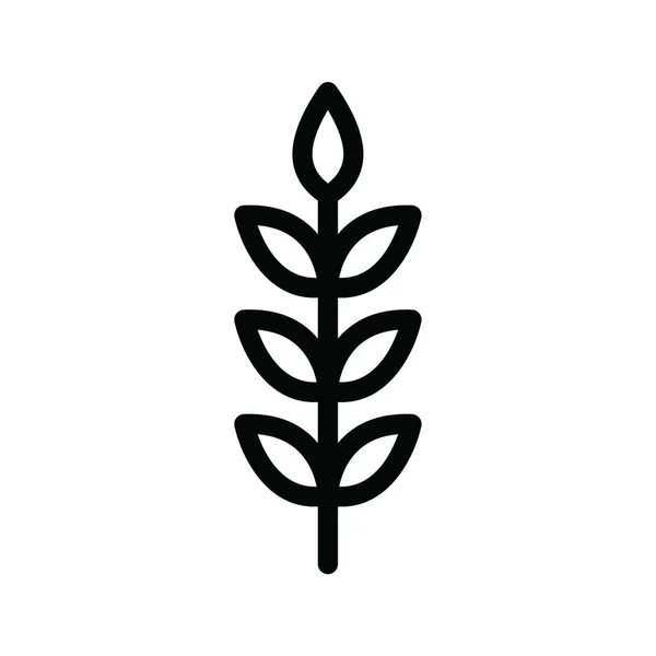 Ikona Pszenicy Ilustracja Wektora — Wektor stockowy