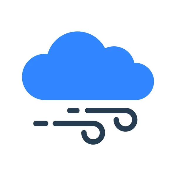 Cloud Illustration Vectorielle Icône Web — Image vectorielle
