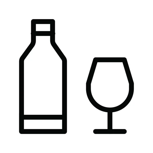 Flasche Symbol Vektorillustration — Stockvektor