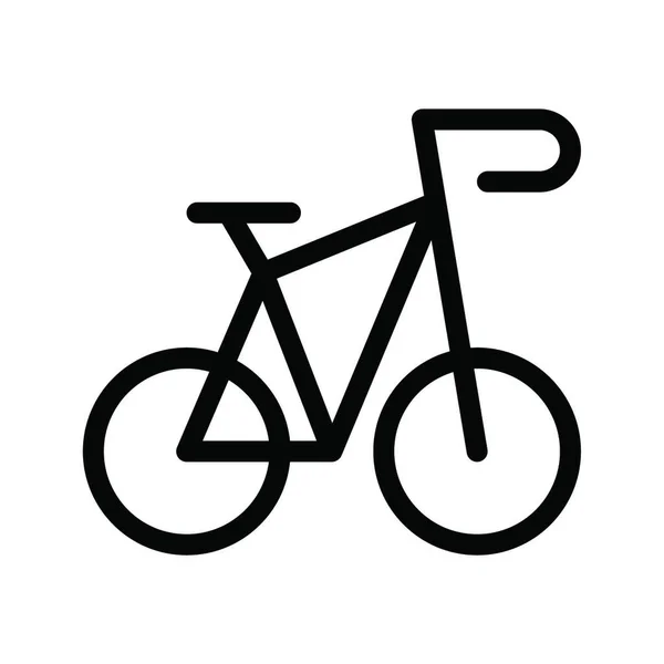 Bicicleta Icono Vector Ilustración — Archivo Imágenes Vectoriales