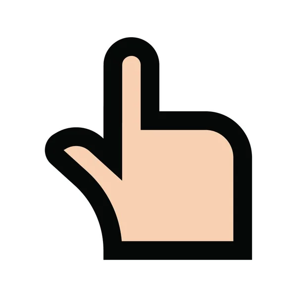 Finger Icon Vector Illustration — Vetor de Stock