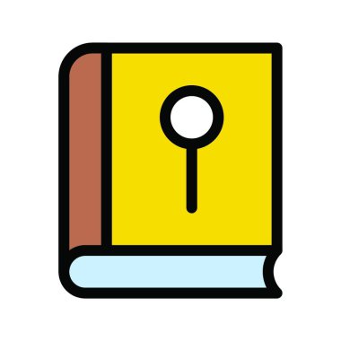 kitap web simgesi vektör illüstrasyonu