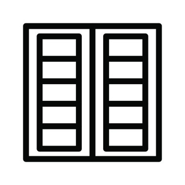 Kapı simgesi, vektör illüstrasyonu