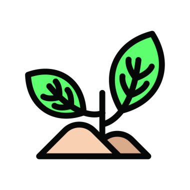 bitki ağ ikonu vektör illüstrasyonu