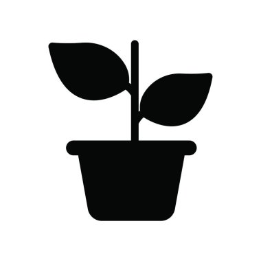 bitki simgesi vektör illüstrasyonu