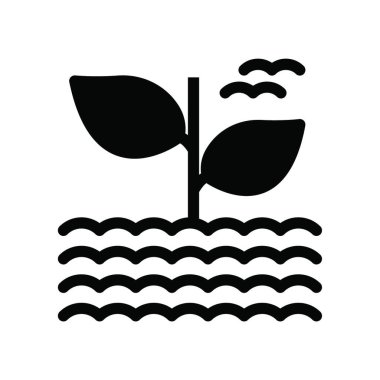 bitki simgesi, vektör illüstrasyonu