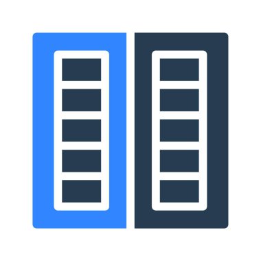 Pencere simge vektör illüstrasyonunu kör eder