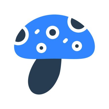 mantar simgesi vektör illüstrasyonu 