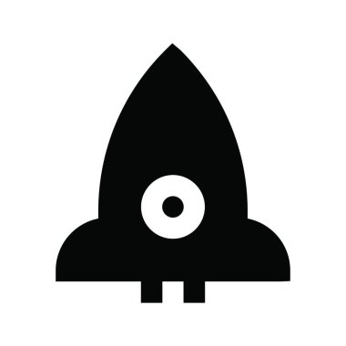 rocket, web simple illustration