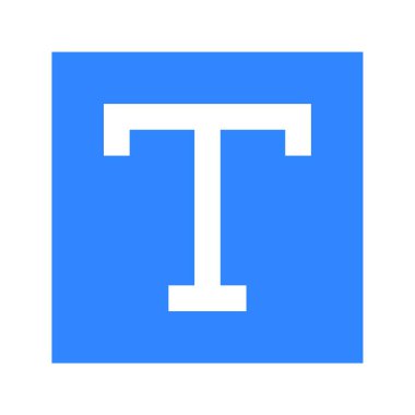 yazı tipi simgesi. vektör illüstrasyonu