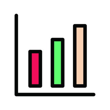 iş grafiği simgesi, vektör illüstrasyonu 