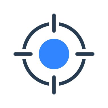 odak simge vektör çizim  