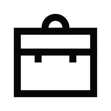 çanta web simgesi vektör illüstrasyonu