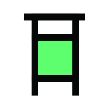 Podyum, Web basit simgesi illüstrasyonu