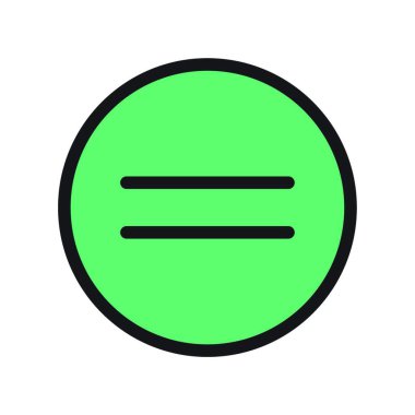 eşit simge vektör çizim