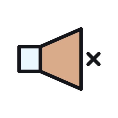 sessiz işareti, web simgesi resimlemesi