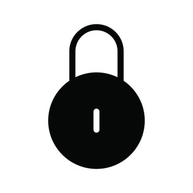 asma kilit web simge vektör çizim