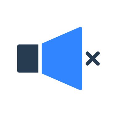 sessiz işareti, web simgesi resimlemesi