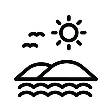 Güneş Simgesi Vektör illüstrasyonu