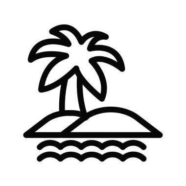 island    web icon vector illustration 