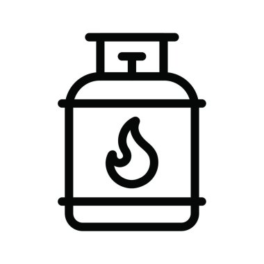 Gaz ikonu. vektör illüstrasyonu