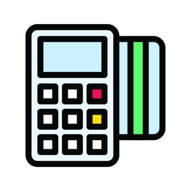 Kart simgesi, vektör illüstrasyonu 