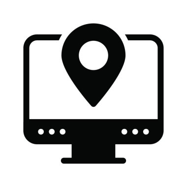 navigasyon simgesi vektör illüstrasyonu