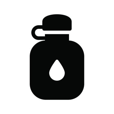 şişe simgesi, vektör illüstrasyonu