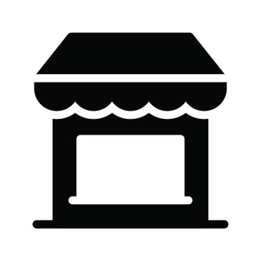 Dükkanı web simgesi, vektör çizim 