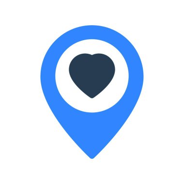 Basit favori ui simgesi, vektör illüstrasyonu