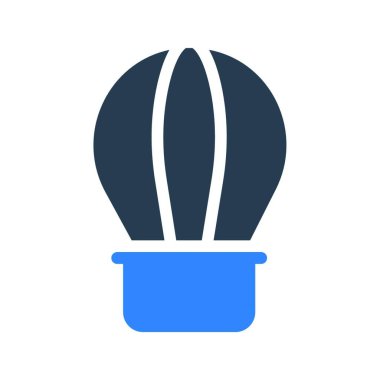 Hava balonu simgesi, vektör şablonu 